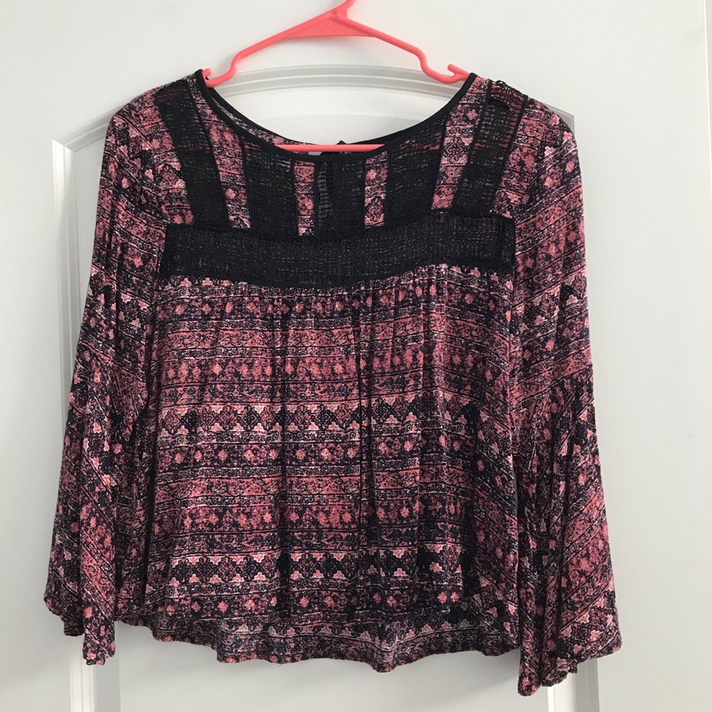 Pink Print Blouse
